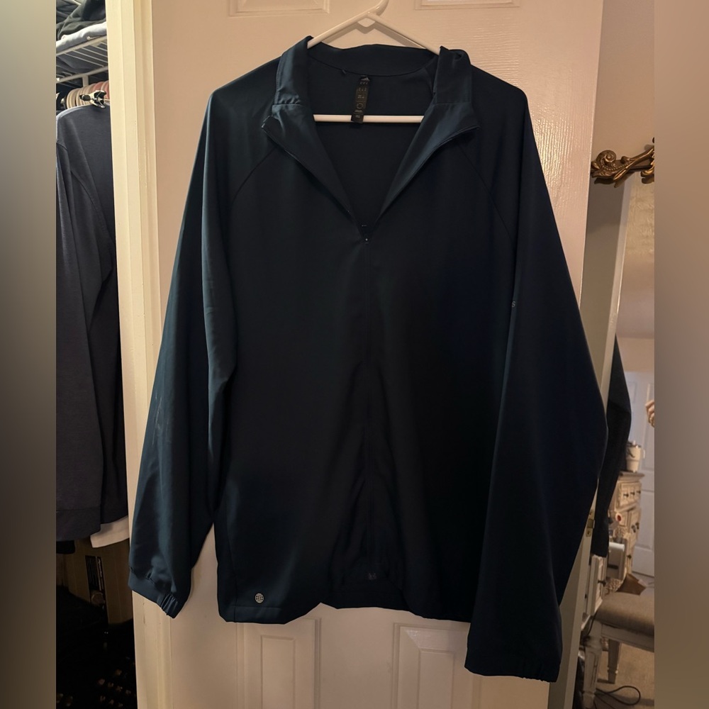 adidas Men's Core Novelty Versatile Jacket Navy Blue Size XL